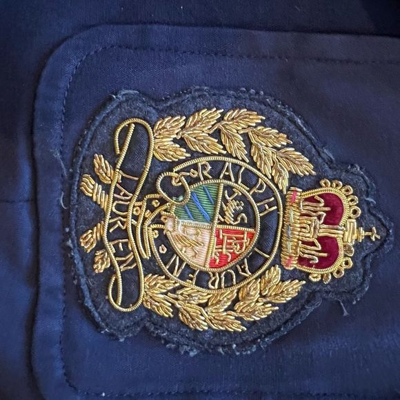 Ralph Lauren Jacket Womens 6 Navy Three Gold Buttons Preppy Blazer - Picture 6 of 14